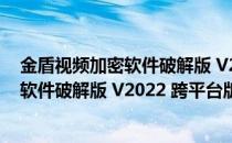 金盾视频加密软件破解版 V2022 跨平台版（金盾视频加密软件破解版 V2022 跨平台版怎么用）