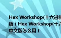 Hex Workshop(十六进制编辑器) V6.7.2.5284 绿色中文版（Hex Workshop(十六进制编辑器) V6.7.2.5284 绿色中文版怎么用）