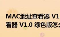 MAC地址查看器 V1.0 绿色版（MAC地址查看器 V1.0 绿色版怎么用）