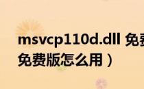 msvcp110d.dll 免费版（msvcp110d.dll 免费版怎么用）