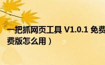 一把抓网页工具 V1.0.1 免费版（一把抓网页工具 V1.0.1 免费版怎么用）