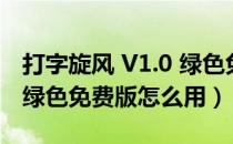 打字旋风 V1.0 绿色免费版（打字旋风 V1.0 绿色免费版怎么用）