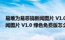 易难为易恶搞新闻图片 V1.0 绿色免费版（易难为易恶搞新闻图片 V1.0 绿色免费版怎么用）