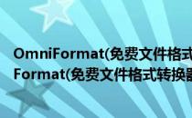 OmniFormat(免费文件格式转换器) V19.0 破解版（OmniFormat(免费文件格式转换器) V19.0 破解版怎么用）