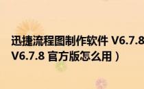 迅捷流程图制作软件 V6.7.8 官方版（迅捷流程图制作软件 V6.7.8 官方版怎么用）