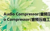 Audio Compressor(音频压缩工具) V2017 免费版（Audio Compressor(音频压缩工具) V2017 免费版怎么用）