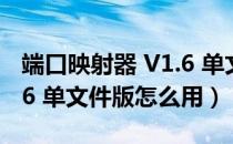 端口映射器 V1.6 单文件版（端口映射器 V1.6 单文件版怎么用）