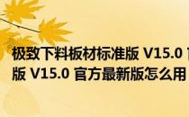 极致下料板材标准版 V15.0 官方最新版（极致下料板材标准版 V15.0 官方最新版怎么用）