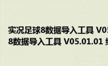 实况足球8数据导入工具 V05.01.01 绿色汉化版（实况足球8数据导入工具 V05.01.01 绿色汉化版怎么用）