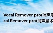 Vocal Remover pro(消声魔术师破解版) V2.0 破解版（Vocal Remover pro(消声魔术师破解版) V2.0 破解版怎么用）