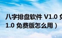 八字排盘软件 V1.0 免费版（八字排盘软件 V1.0 免费版怎么用）