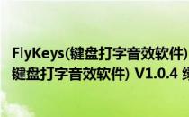 FlyKeys(键盘打字音效软件) V1.0.4 绿色免费版（FlyKeys(键盘打字音效软件) V1.0.4 绿色免费版怎么用）