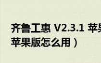 齐鲁工惠 V2.3.1 苹果版（齐鲁工惠 V2.3.1 苹果版怎么用）