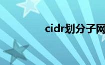 cidr划分子网方法（cidr）