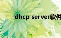 dhcp server软件（dhcp server）