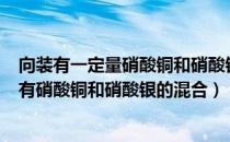 向装有一定量硝酸铜和硝酸银混合溶液的试管中（往80g含有硝酸铜和硝酸银的混合）