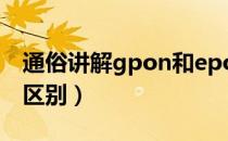 通俗讲解gpon和epon的区别（epon gpon区别）