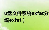 u盘文件系统exfat分配单元大小（u盘文件系统exfat）