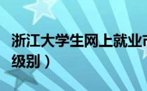 浙江大学生网上就业市场（大学生网报算什么级别）