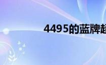 4495的蓝牌超重吗（449）