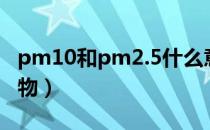 pm10和pm2.5什么意思（PM10是什么污染物）