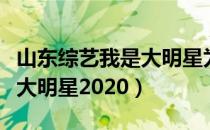 山东综艺我是大明星为何停播（山东综艺我是大明星2020）