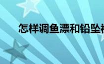 怎样调鱼漂和铅坠视频（怎样调鱼漂）