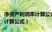 净资产利润率计算公式是什么（净资产利润率计算公式）