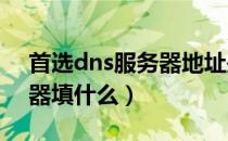 首选dns服务器地址是什么（首选DNS服务器填什么）