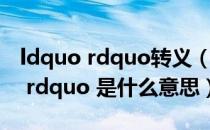 ldquo rdquo转义（POSS机显示 ldquo 91 rdquo 是什么意思）