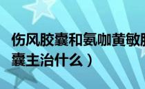 伤风胶囊和氨咖黄敏胶囊一样吗（氨咖黄敏胶囊主治什么）