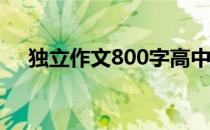 独立作文800字高中（关于独立的作文）