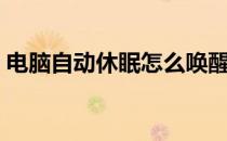 电脑自动休眠怎么唤醒屏幕（电脑自动休眠）