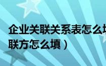 企业关联关系表怎么填（关联关系表中没有关联方怎么填）