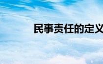 民事责任的定义（责任的定义）