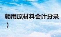 领用原材料会计分录（生产领用材料会计分录）