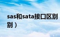 sas和sata接口区别（sas接口和sata接口区别）