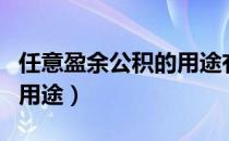 任意盈余公积的用途有哪些（任意盈余公积的用途）