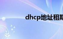 dhcp地址租期（地址租期）