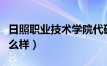 日照职业技术学院代码（日照职业技术学院怎么样）