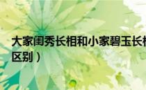 大家闺秀长相和小家碧玉长相区别（大家闺秀和小家碧玉的区别）