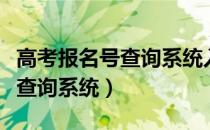 高考报名号查询系统入口陕西省（高考报名号查询系统）