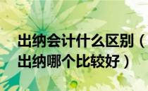 出纳会计什么区别（出纳是做什么的 会计和出纳哪个比较好）