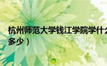 杭州师范大学钱江学院学什么（杭州师范大学钱江学院学费多少）