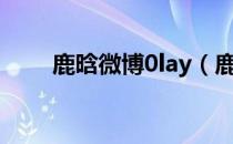 鹿晗微博0lay（鹿晗微博新浪微博）