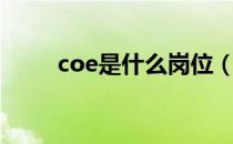 coe是什么岗位（coe是什么意思）