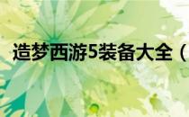 造梦西游5装备大全（造梦西游1装备大全）