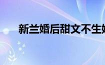 新兰婚后甜文不生娃（新兰婚后甜文）