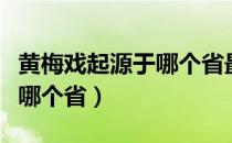 黄梅戏起源于哪个省最新论调（黄梅戏起源于哪个省）