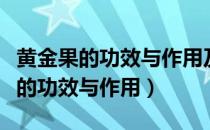 黄金果的功效与作用及食用方法禁忌（黄金果的功效与作用）